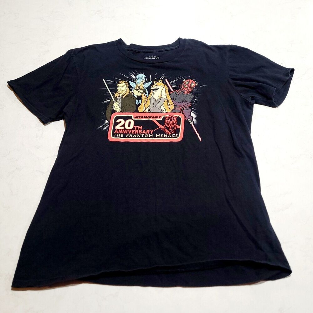 Star Wars 20th Anniversary Phantom Menace Chicago 2019 T-Shirt Size L EUC